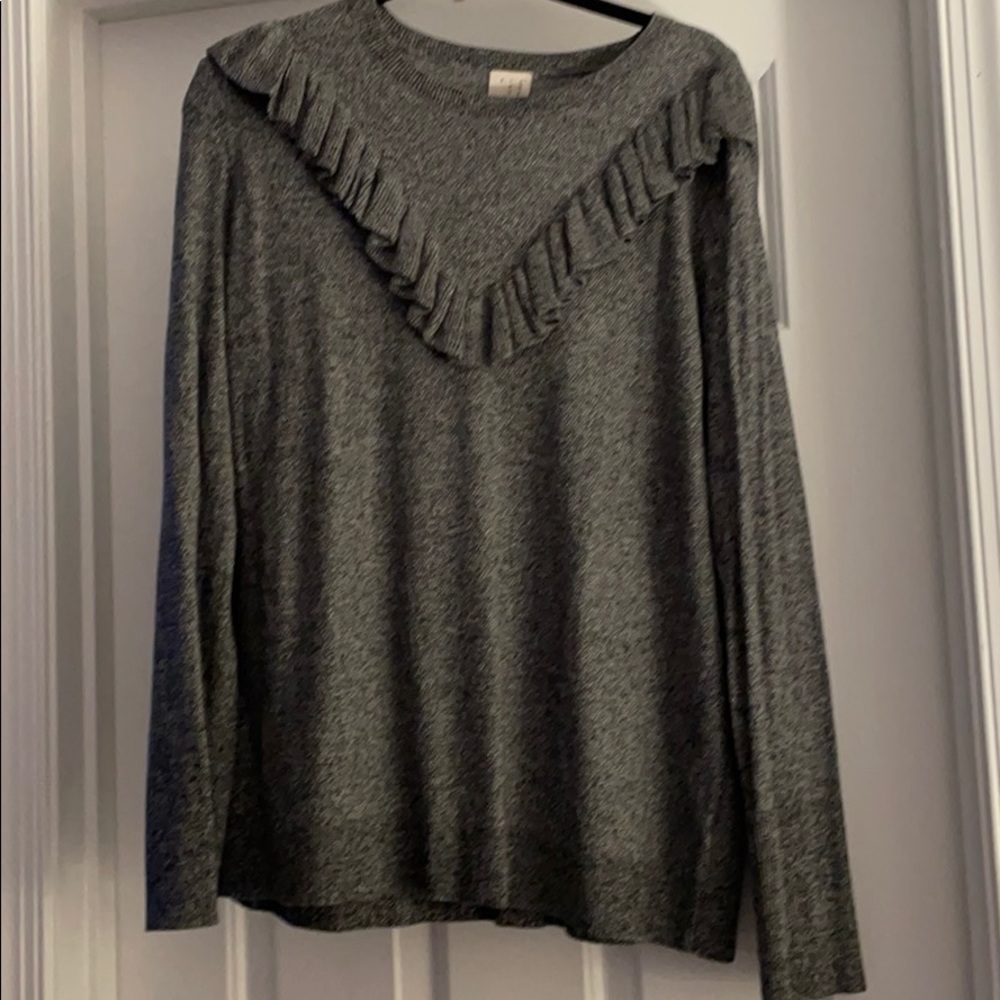 Black and grey sweater